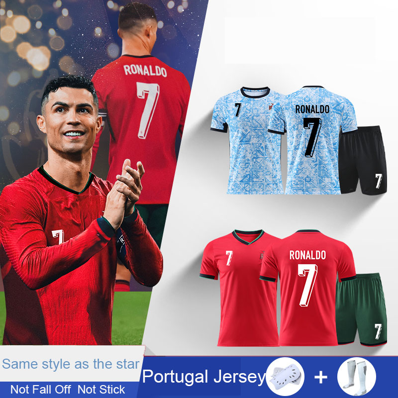 Portugal Cristiano Ronaldo European Cup Jersey Football Suit Men's Customized National Team Home and Away Training Uniform